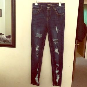 Rue21 ripped high raise jeggings